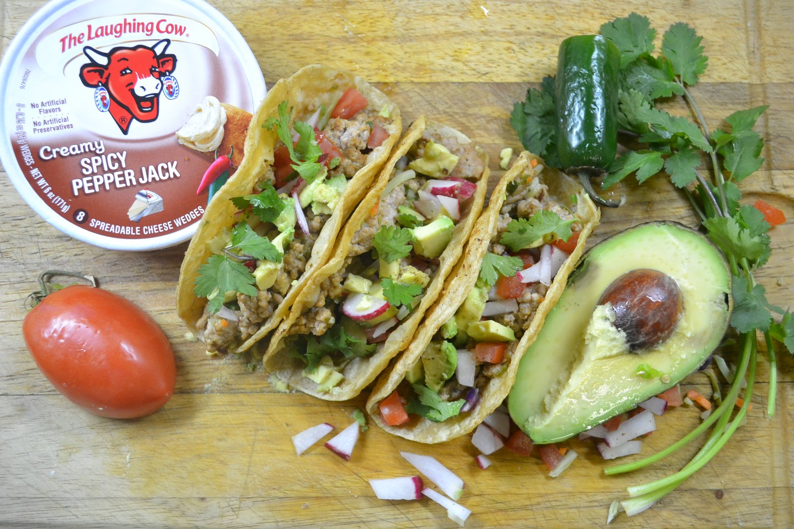 Pork Jalapeno Popper Tacos