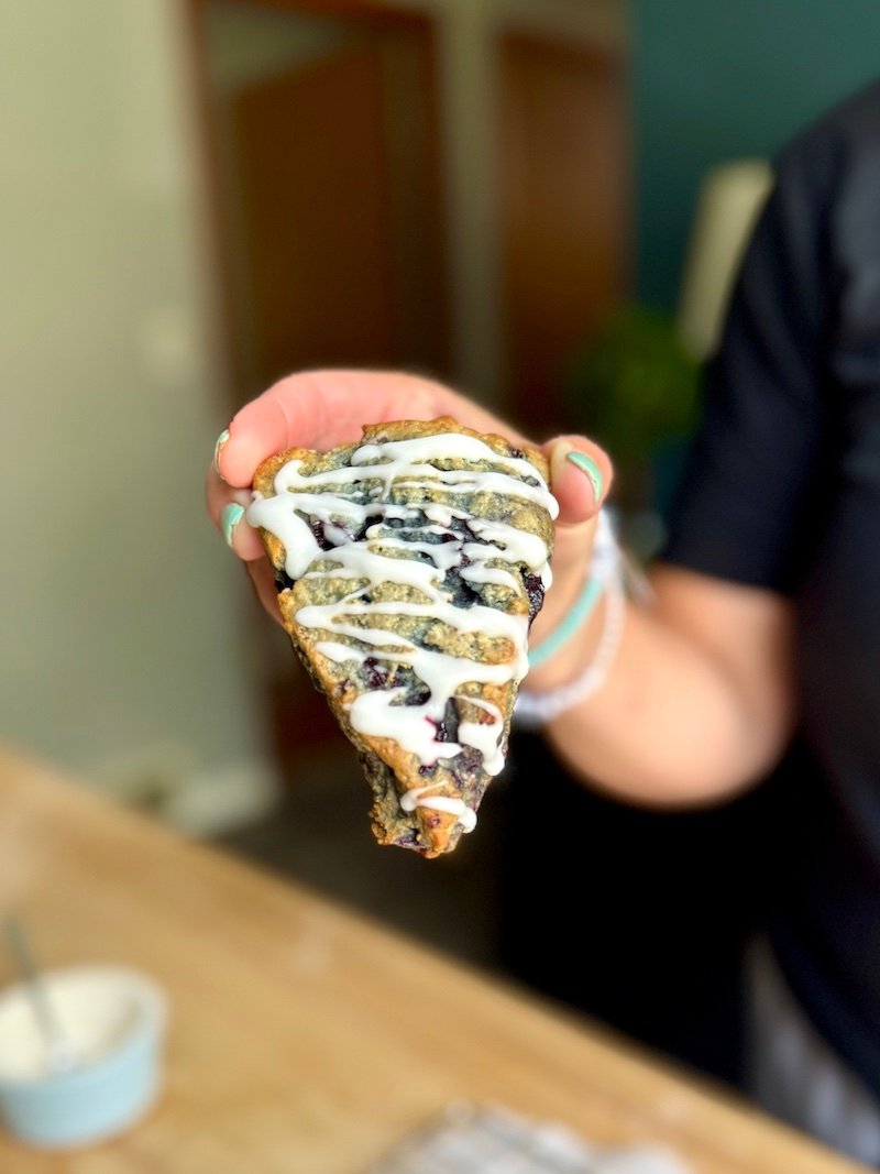 Cherry Cream Cheese Scones