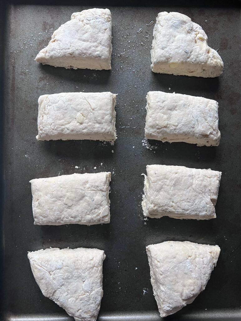 these are thanksgiving biscuits ready for the oven