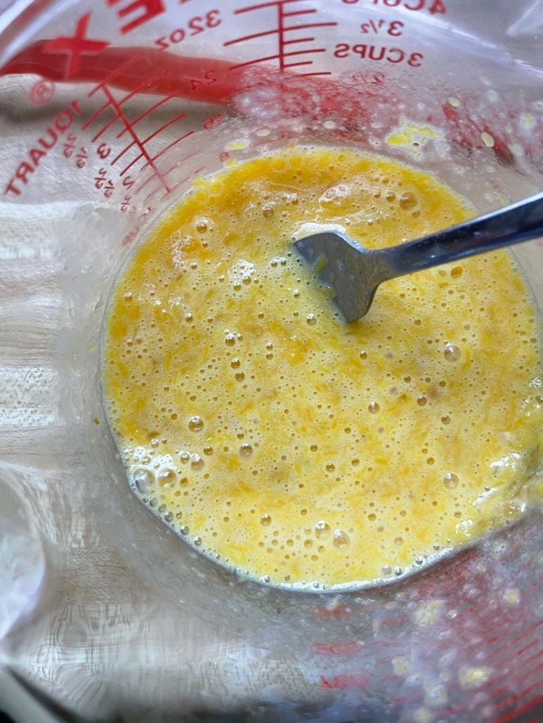 this is a photo of delicata squash and eggs to be turned into delicata squash brownies