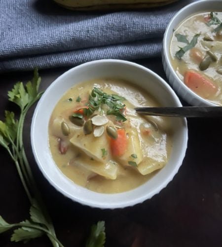 Creamy Delicata Squash Soup