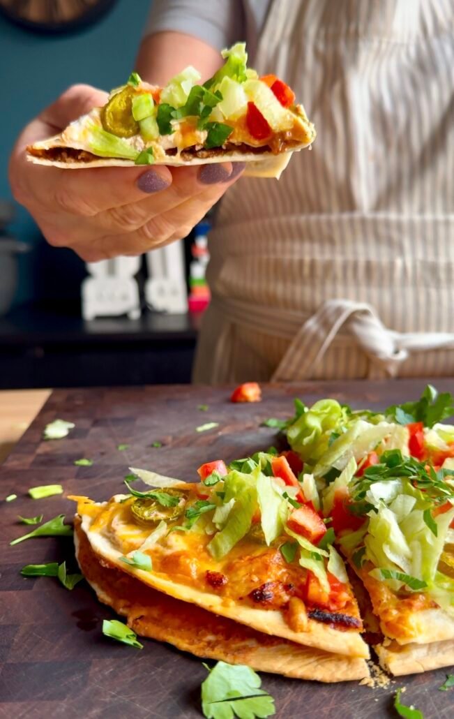 this is delicious mexican pizza that is 9 weight watchers points