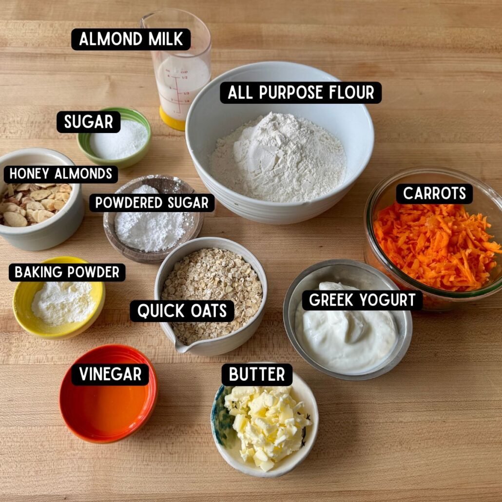 these are ingredients to make weight watchers friendly carrot biscuits