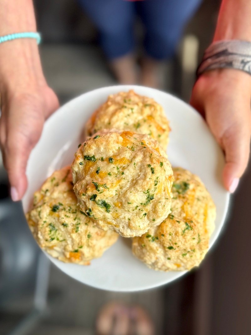 Lightened Up Paula Deen Cheddar Biscuits