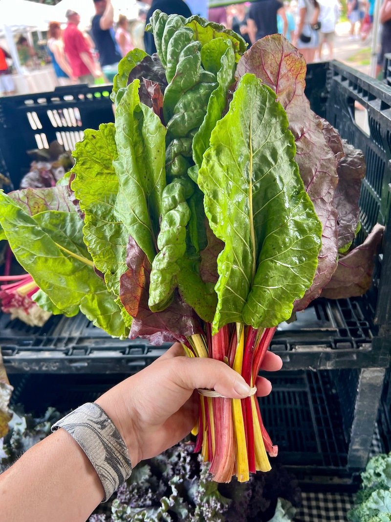 farmers market swiss chard