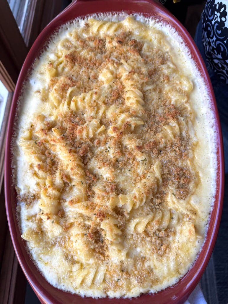 golden and cheesy macaroni and cheese