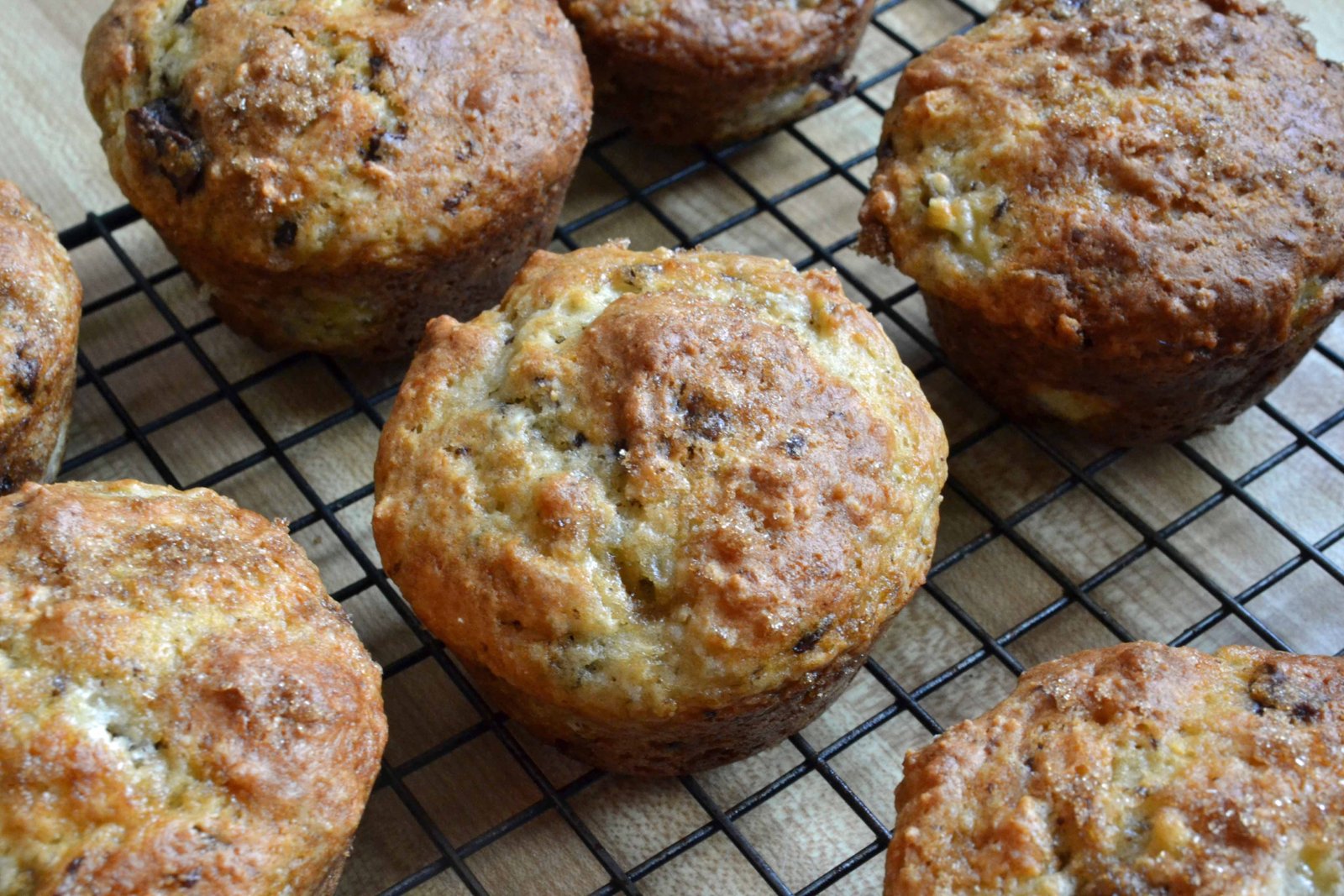 Banana Chocolate Hazelnut Muffins