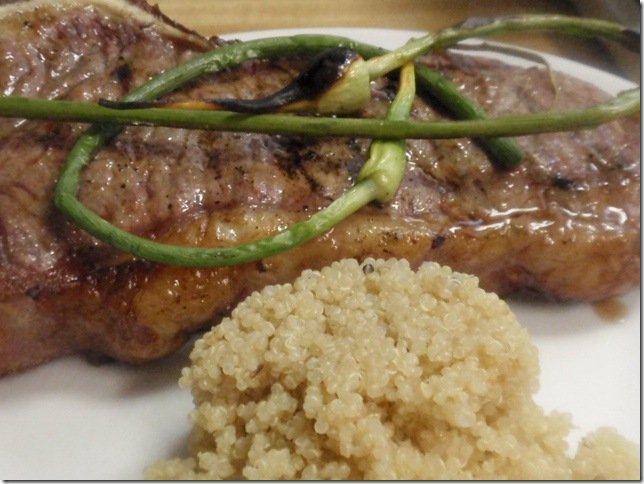 Beef and Garlic Scapes