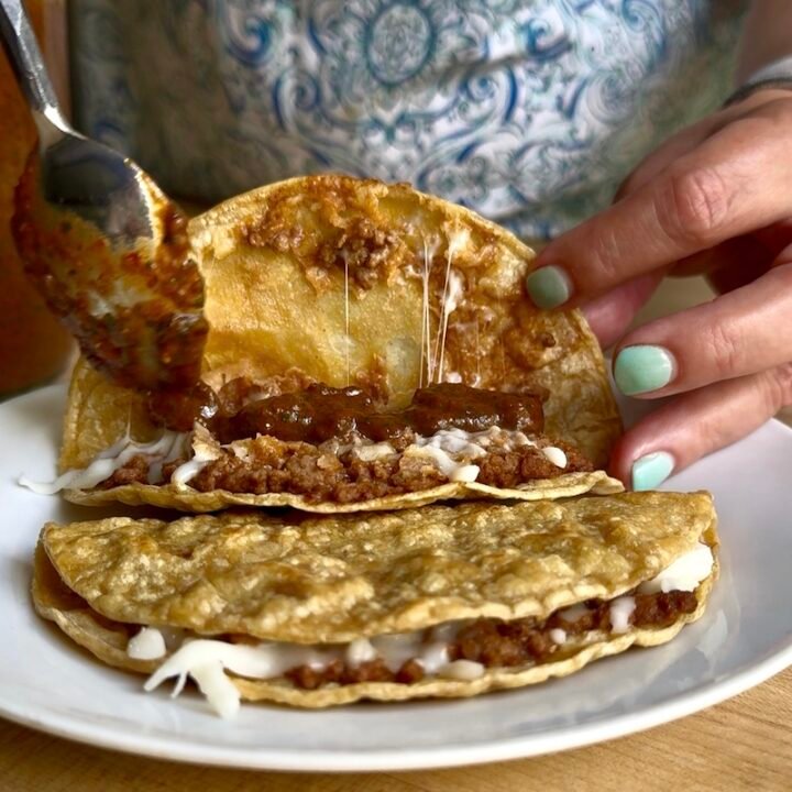 black bean salsa on tacos