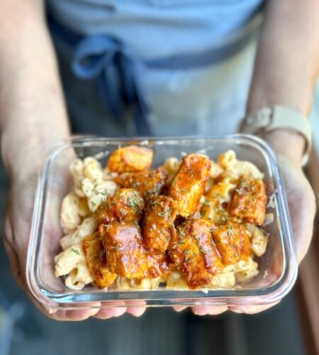 Buffalo Chicken Macaroni and Cheese (High Protein)
