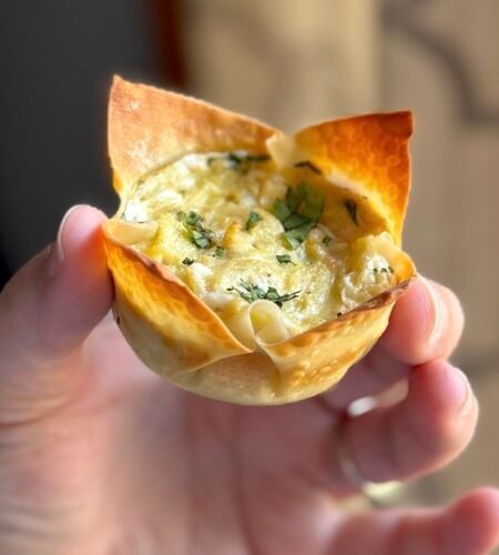 Crab Rangoon Breakfast Wontons