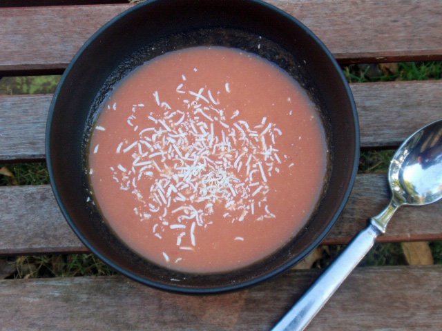 1,000 Calorie Dinner and Cream of Tomato Soup with Blue Cheese