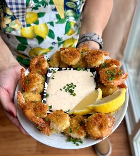 Crispy Pan Fried Panko Shrimp