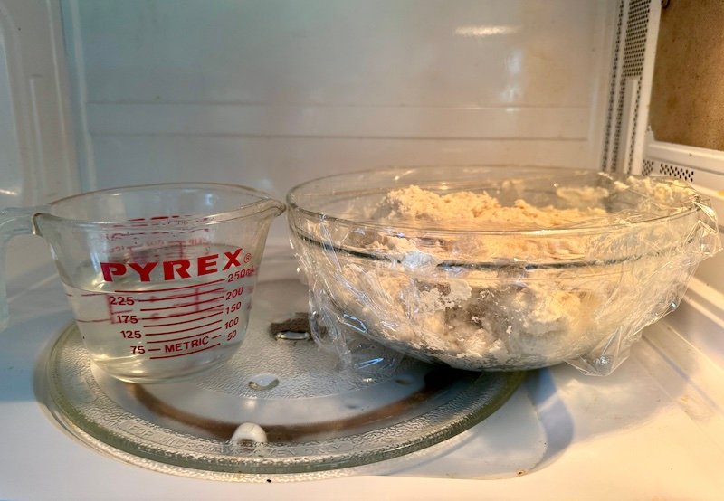 letting dough rise in the microwave