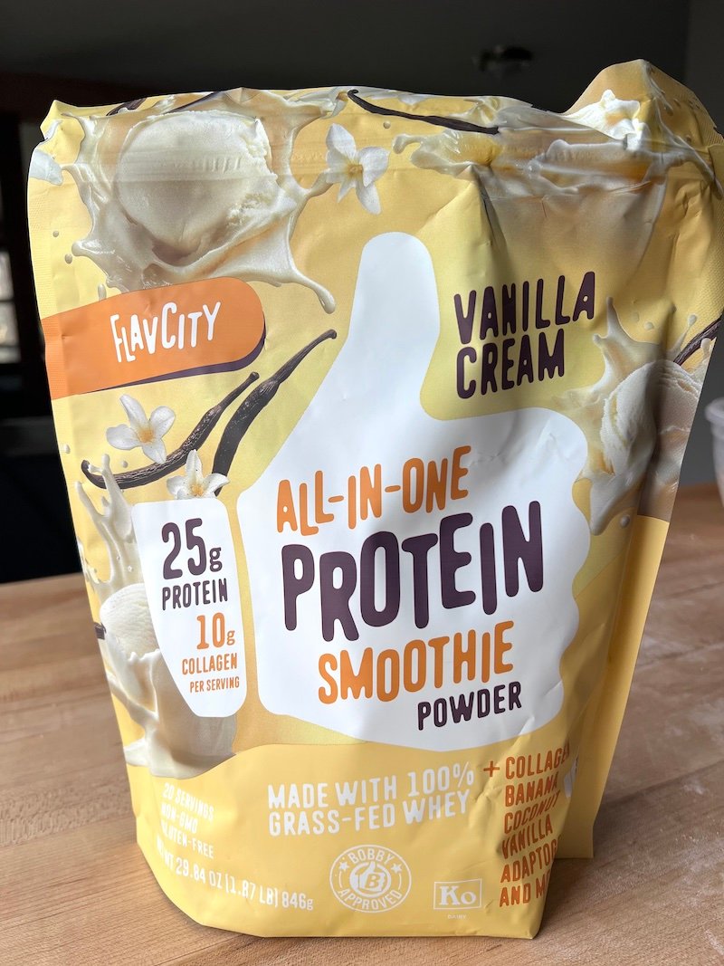 Flavcity protein smoothie that is weight watchers friendly