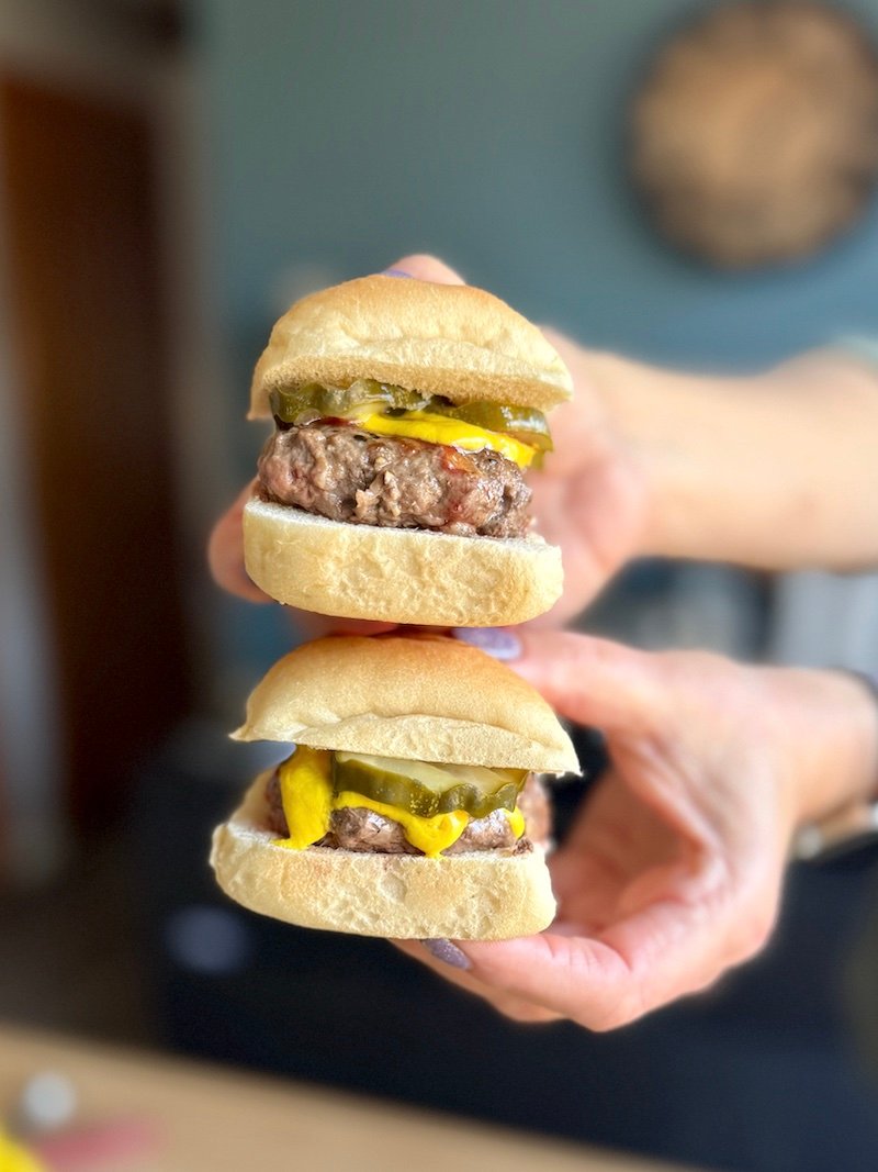 Giardiniera Burger Sliders