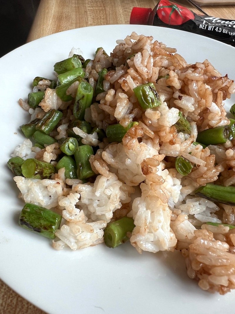 this is green bean fried rice