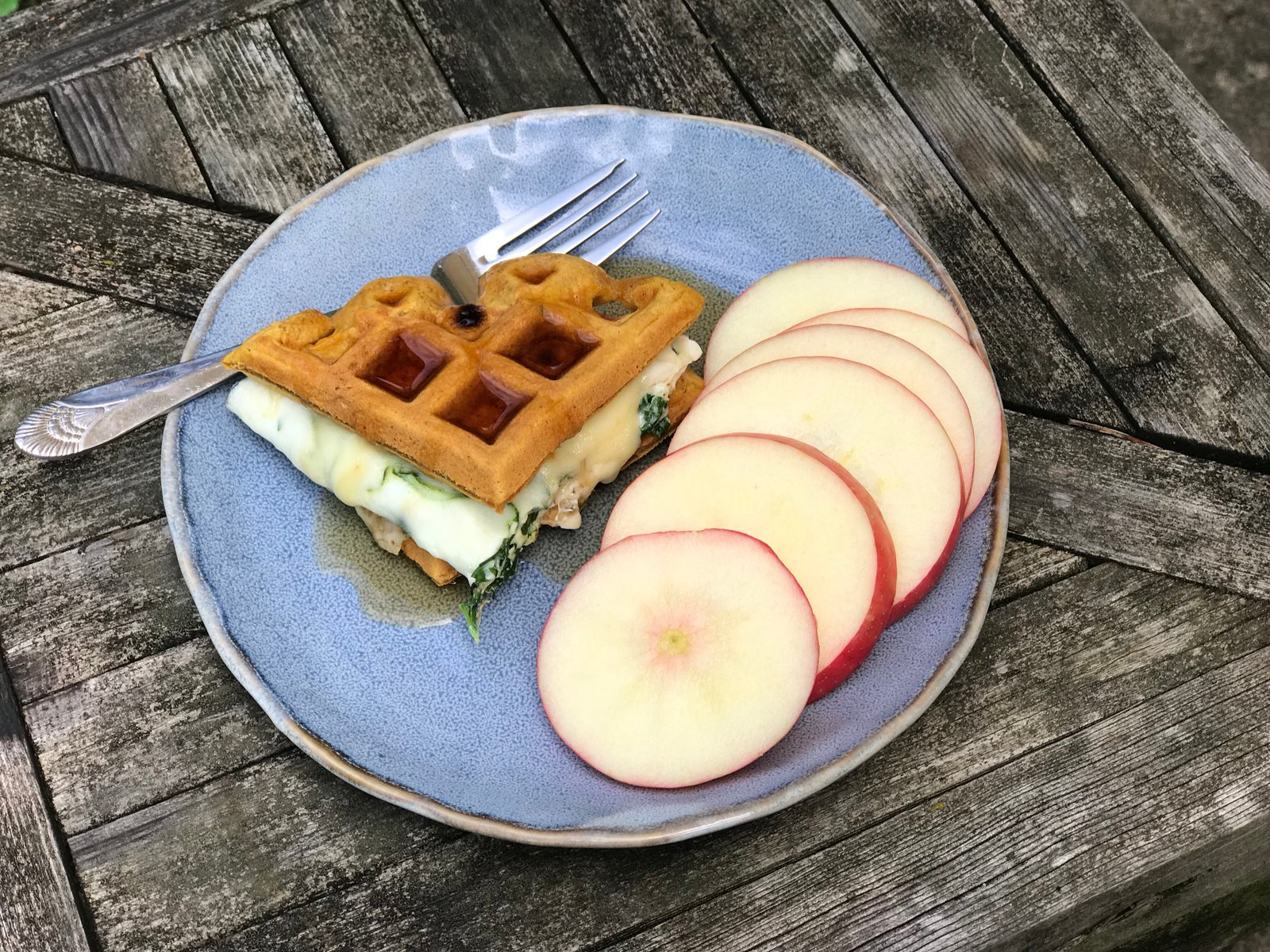 Pumpkin Apple Waffles