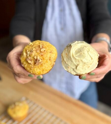 Orange Creamsicle Cupcakes with Cream Cheese Frosting