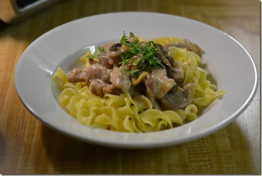 Pork Stroganoff