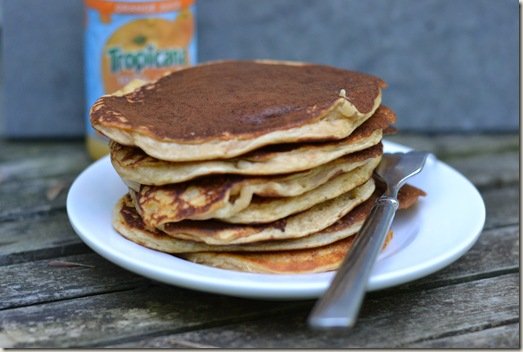 Sweet Potato Banana Pancakes