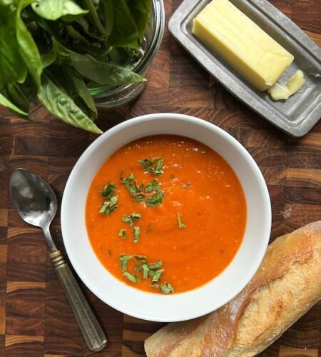 Heirloom Tomato Basil Soup