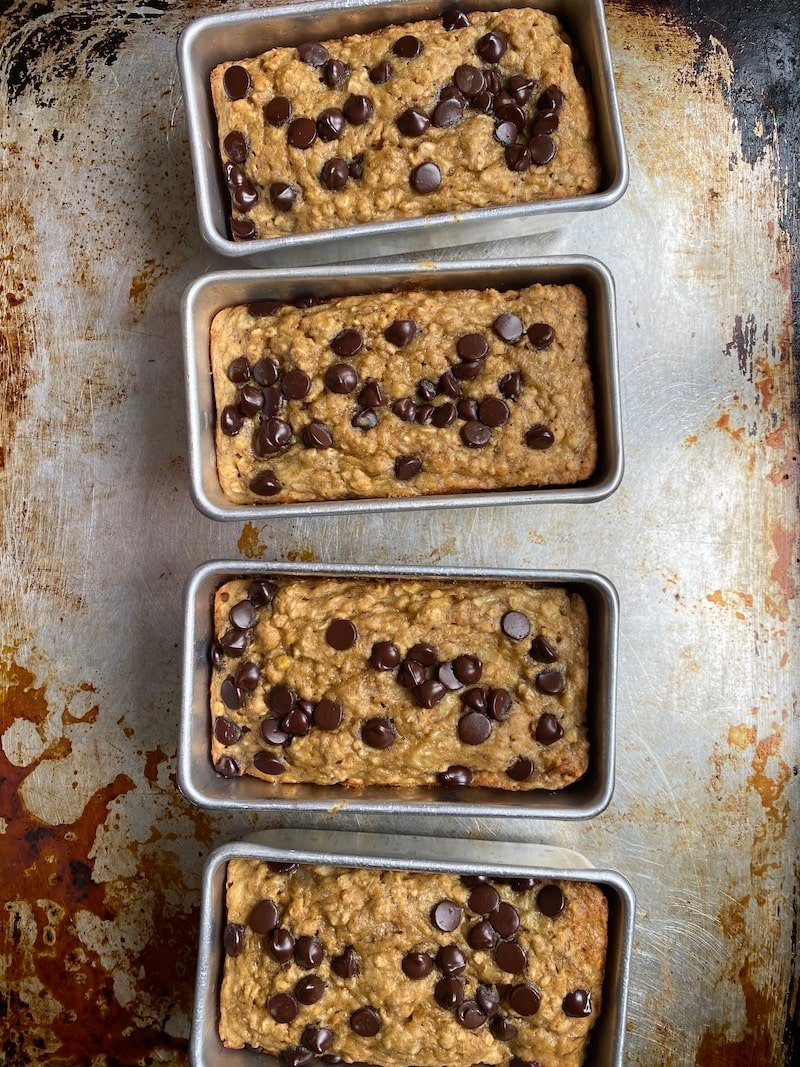 Mini Banana Bread Loaves